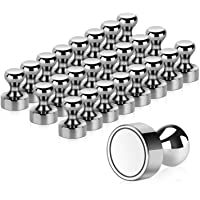 Los mejores  - Temporary Imanes- 24 Piezas Imanes Pizarra Magnetica Metal 12 x 16 mm - Imanes de Acero Imanes Nevera Tablón de Anuncios…
